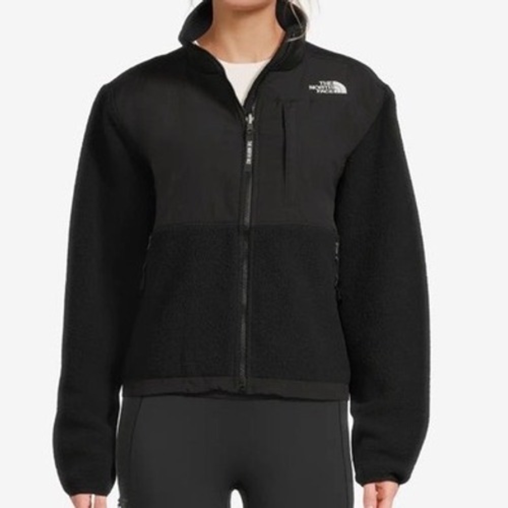 The North Face Denali Polartec Fleece Jacket Black Full Zip Women Medium